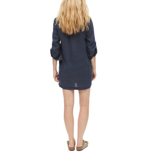 New Women’s Michael Stars Eleanor Linen Shirt Dress Size: 2X - Picture 8 of 11